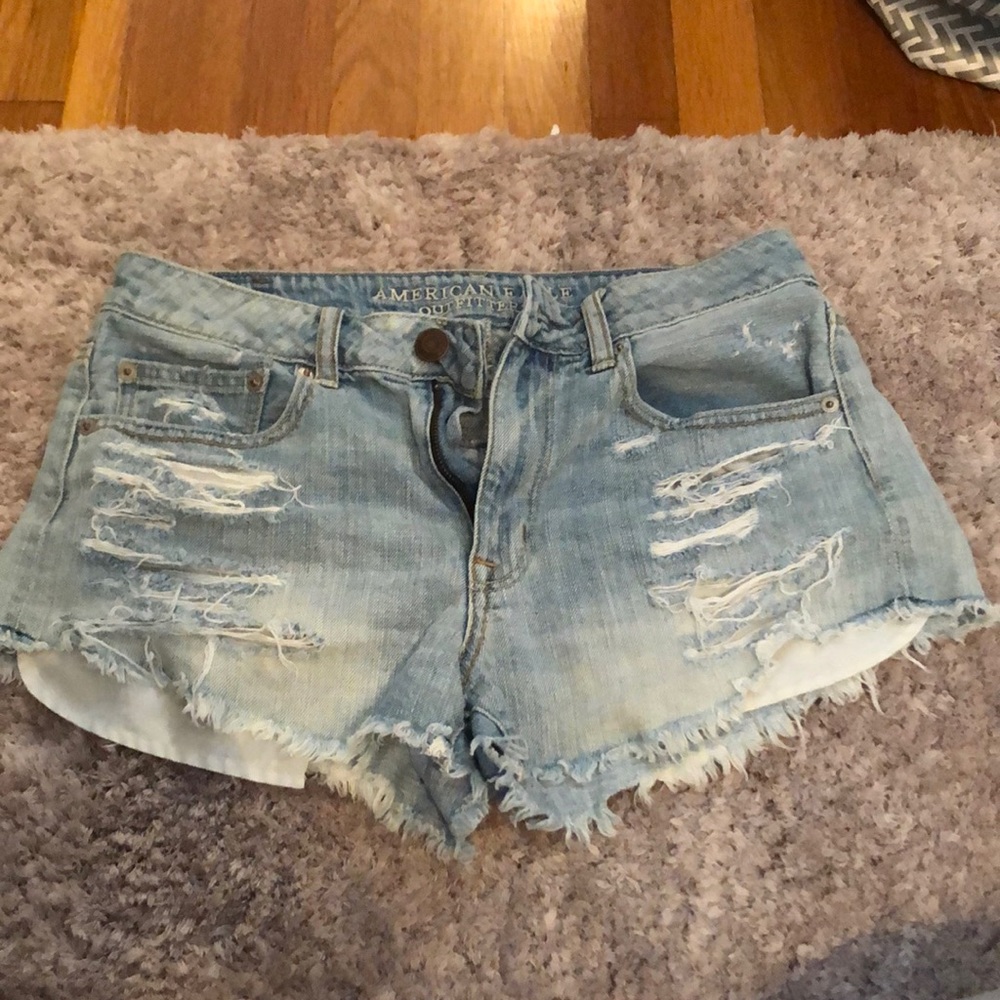 American Eagle Light Wash Shorts
